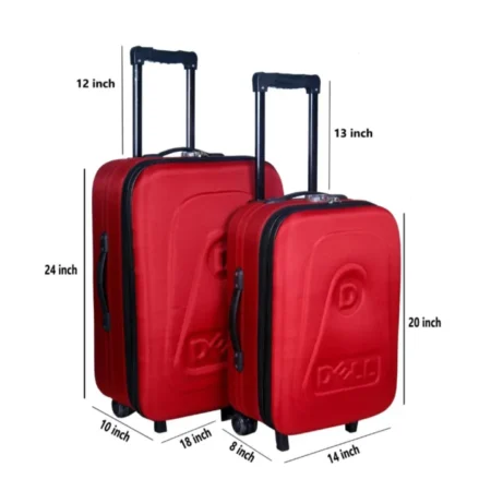 Family size two piece trolley bag luggage. Two piece easy size when which need trolley luggage bag set.